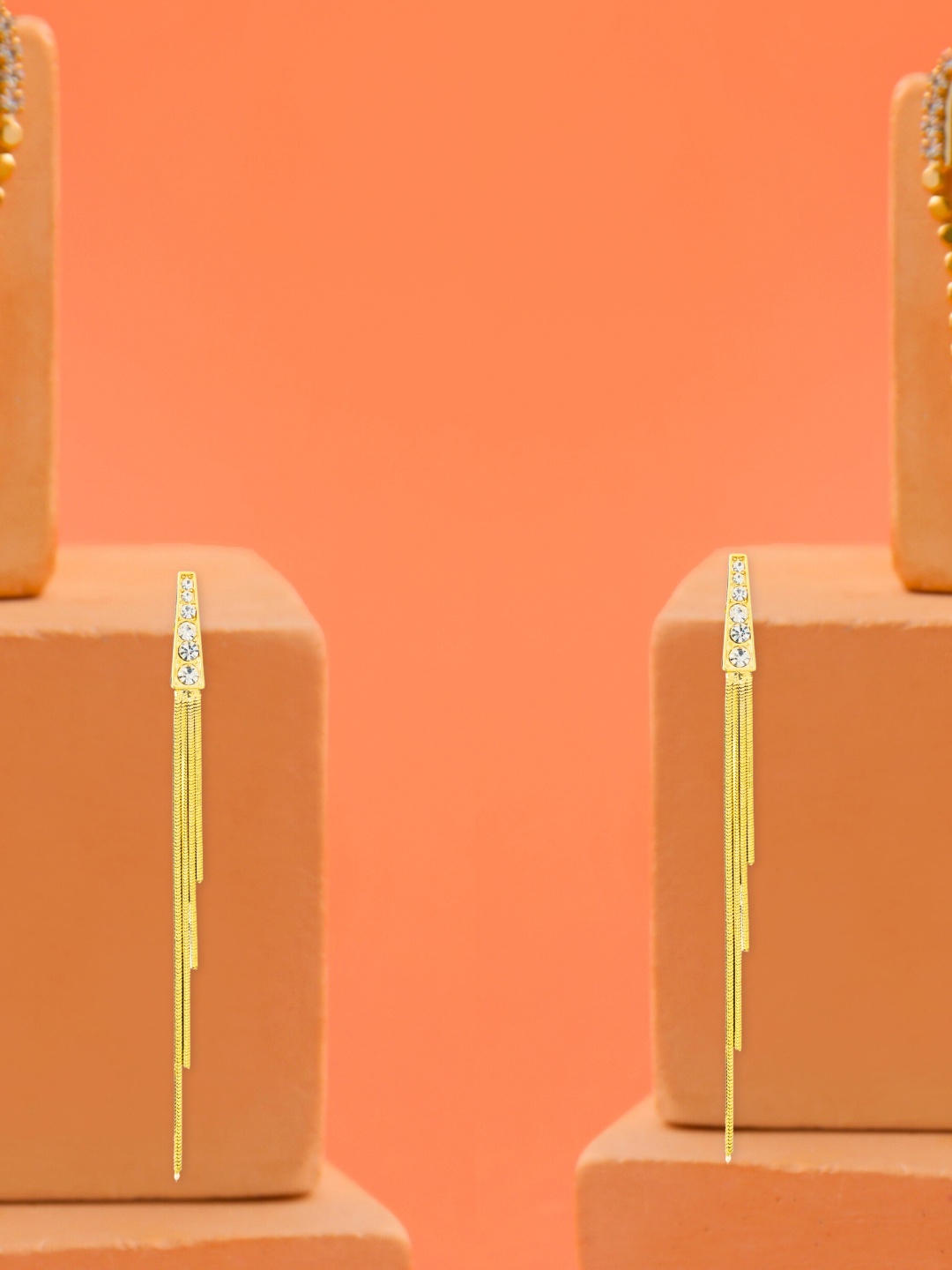 

Lulala Copper-Plated Drop Earrings