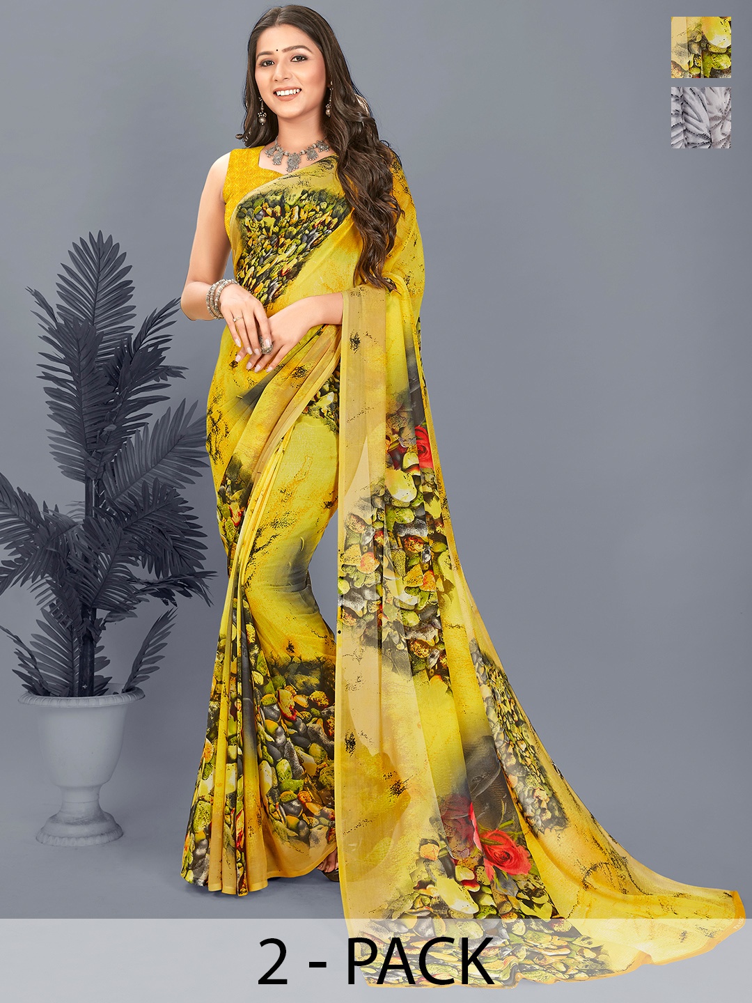 

ANAND SAREES Saree, Yellow