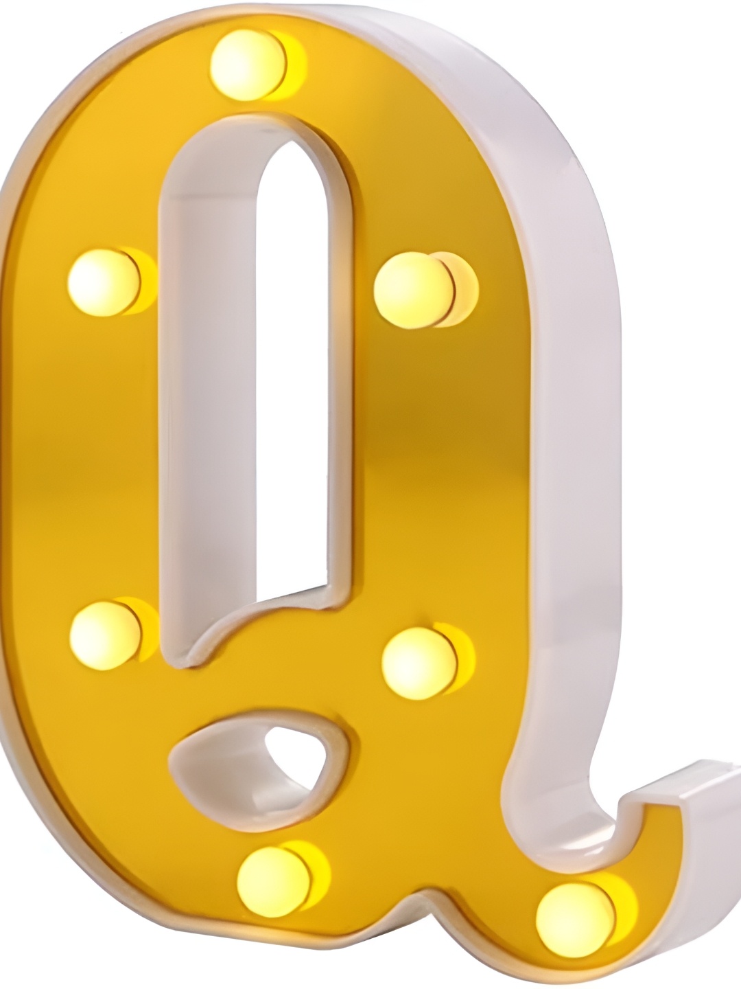

Satyam Kraft Gold-Toned Acrylic Alphabet Shaped LED Light