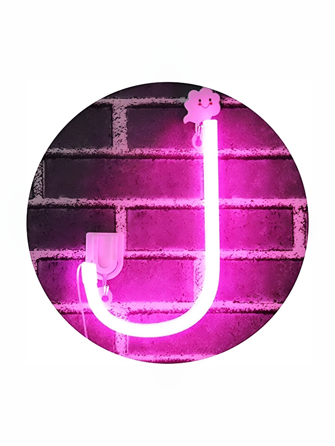 

Satyam Kraft Pink Contemporary Acrylic Alphabet J Shaped Led Light Table Lamp