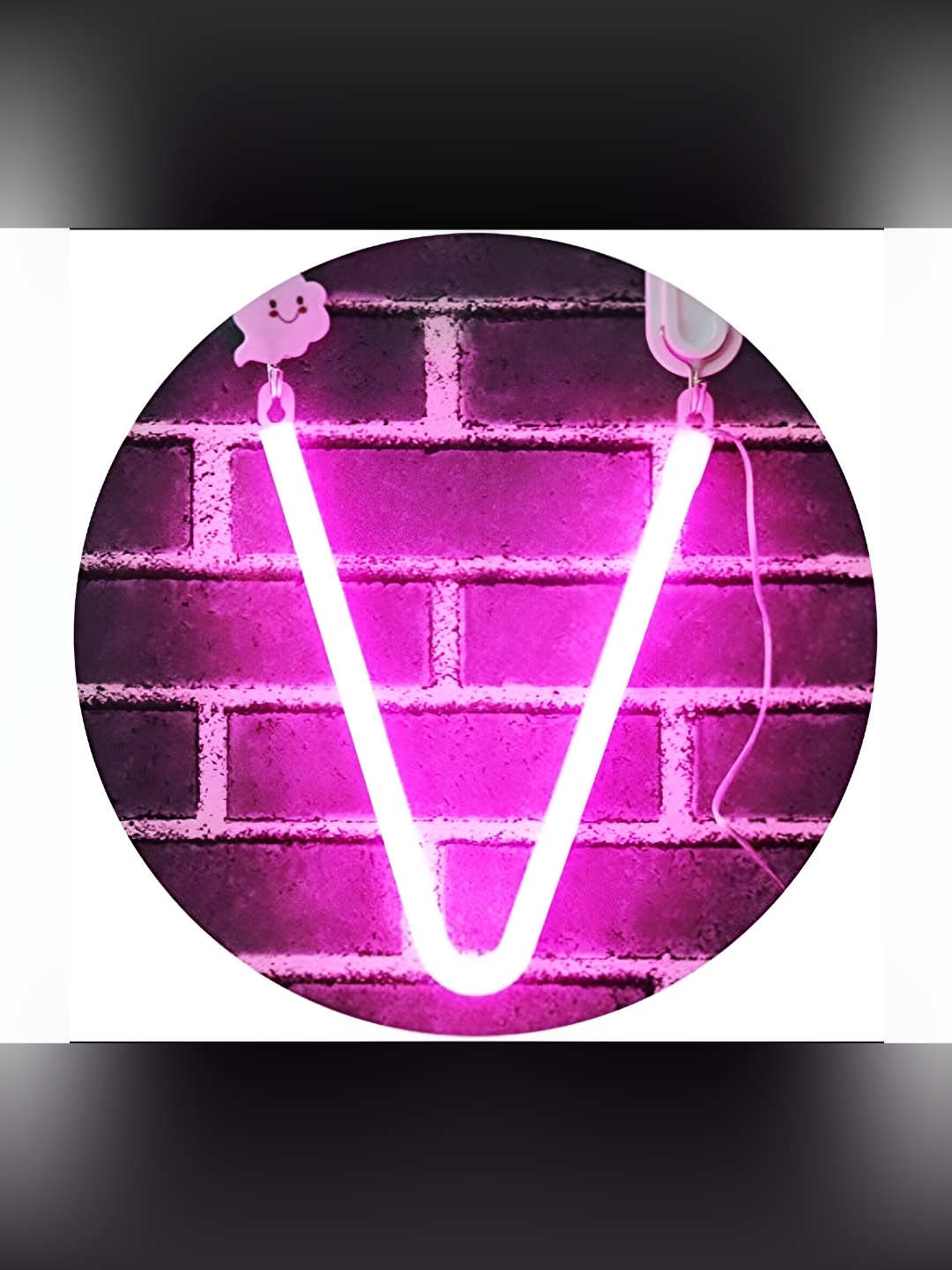 

Satyam Kraft Pink & White Acrylic Contemporary Alphabet Shaped Led Table Lamp