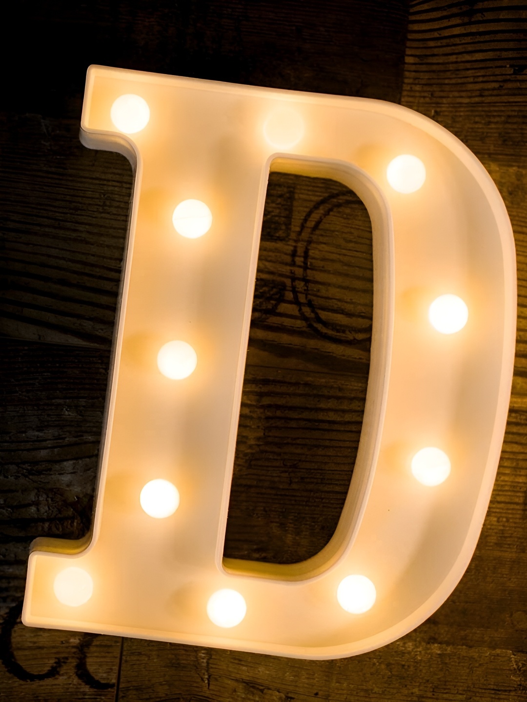 

Satyam Kraft White Alphabet Shaped LED Table Lamp