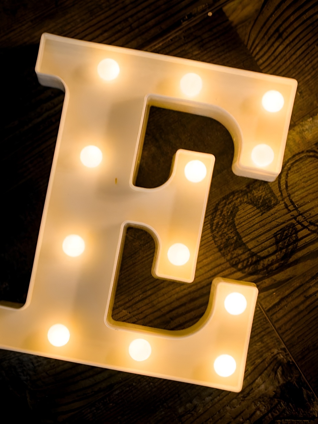 

Satyam Kraft White Acrylic Alphabet Shaped Led Light