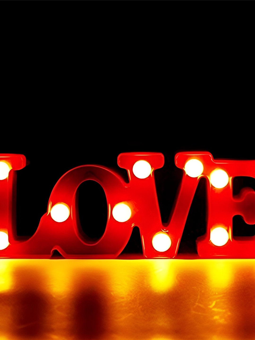 

Satyam Kraft Red & White Marquee Alphabet Shaped Led Light Lamp