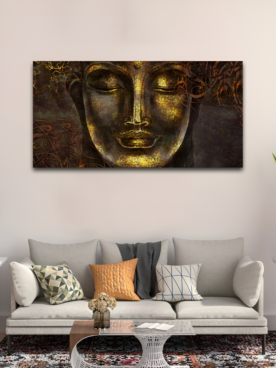 

VibeCrafts Brown & Beige Canvas Painting Wall Art