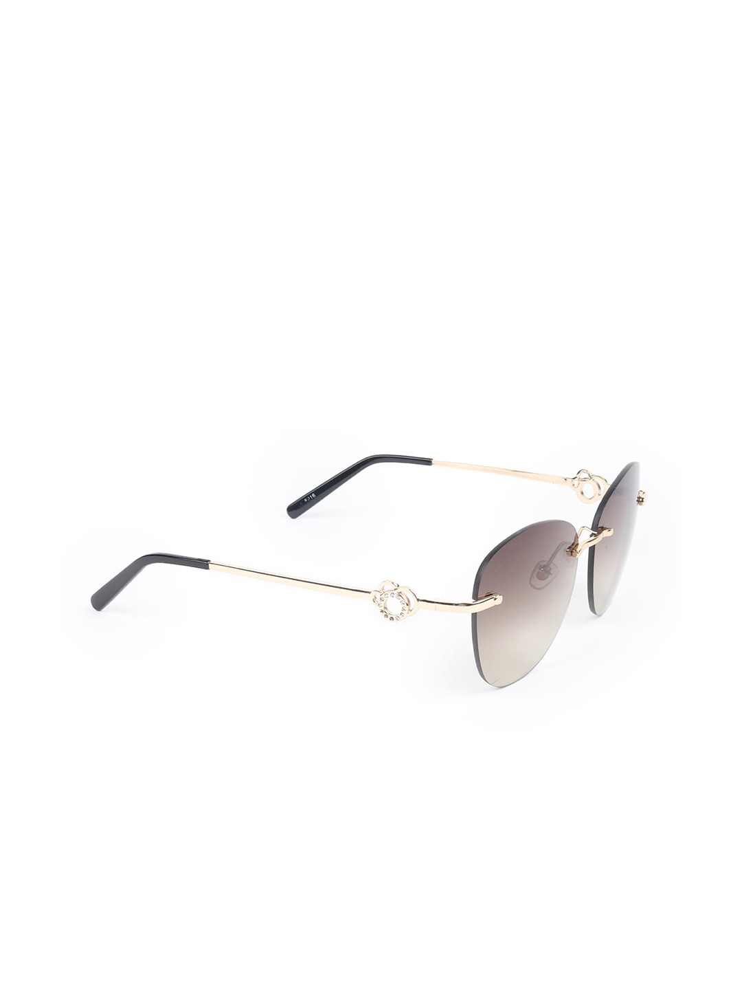 

ODETTE Women Round Sunglasses with UV Protected Lens NY81, Olive