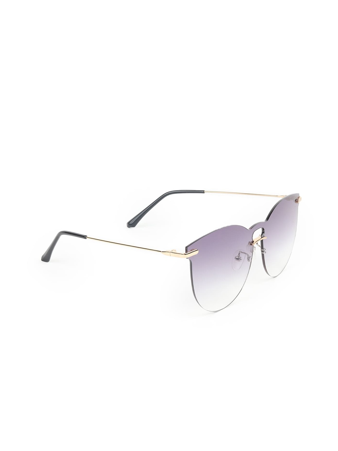 

ODETTE Women Round Sunglasses with UV Protected Lens NY112, Black