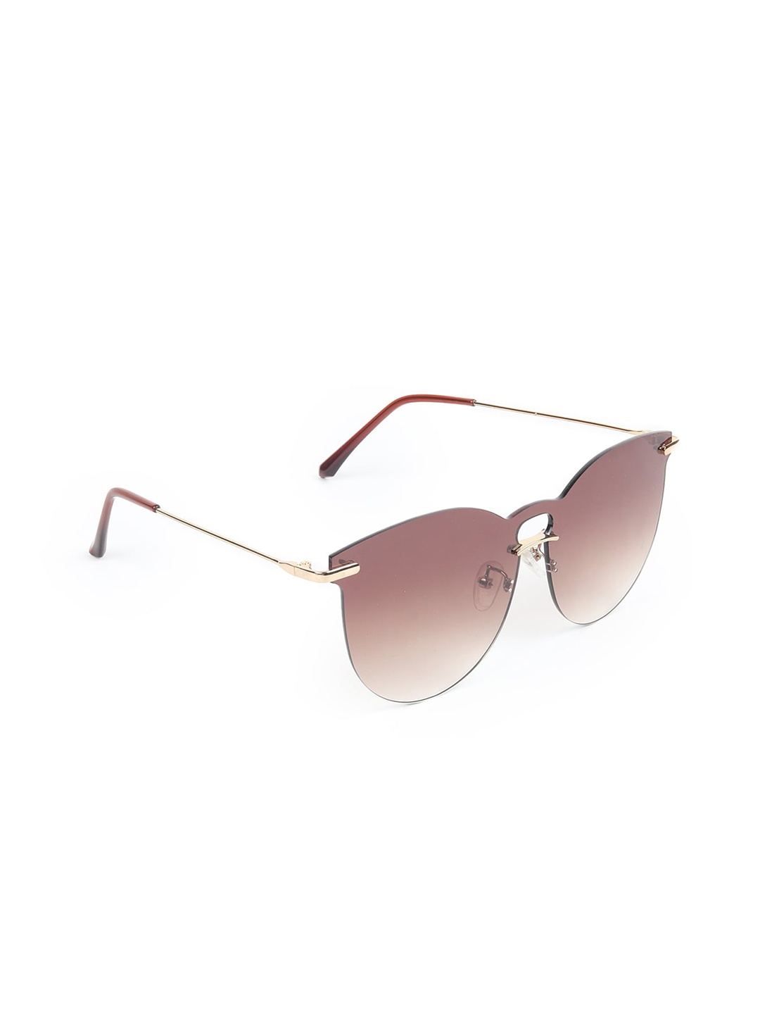 

ODETTE Women Round Sunglasses with UV Protected Lens, Brown