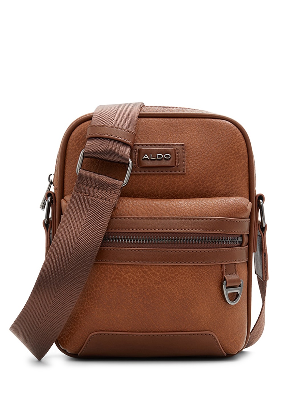 

ALDO Men Textured Waist Pouch, Brown