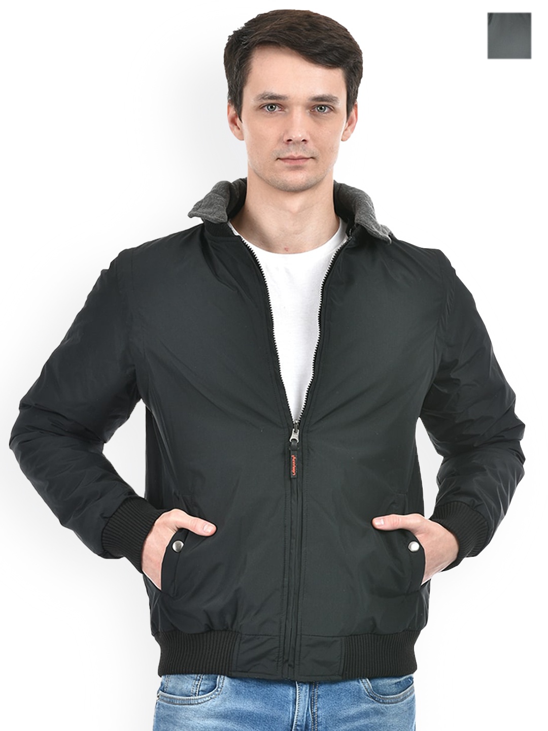 

Lawman pg3 Hooded Reversible Bomber Jacket, Black