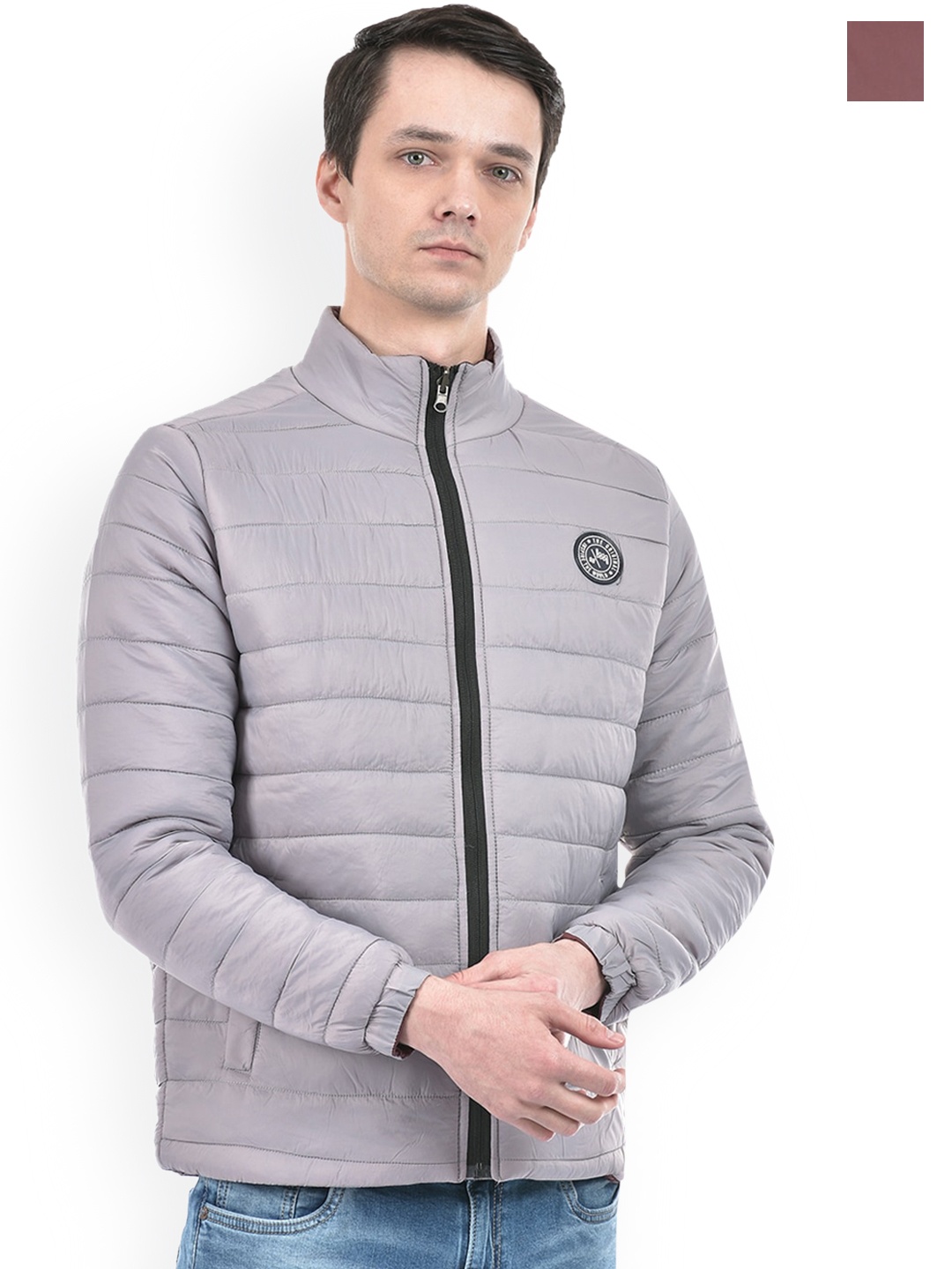

Lawman pg3 Stand Collar Reversible Puffer Jacket, Grey