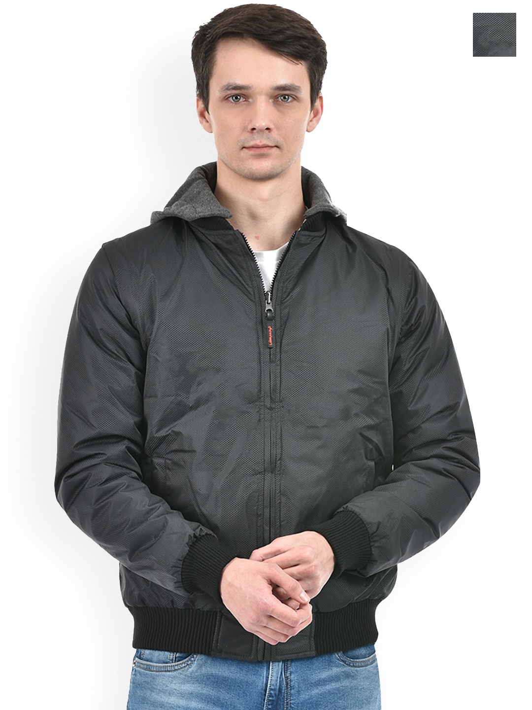 

Lawman pg3 Hooded Long Sleeves Reversible Bomber Jacket, Olive