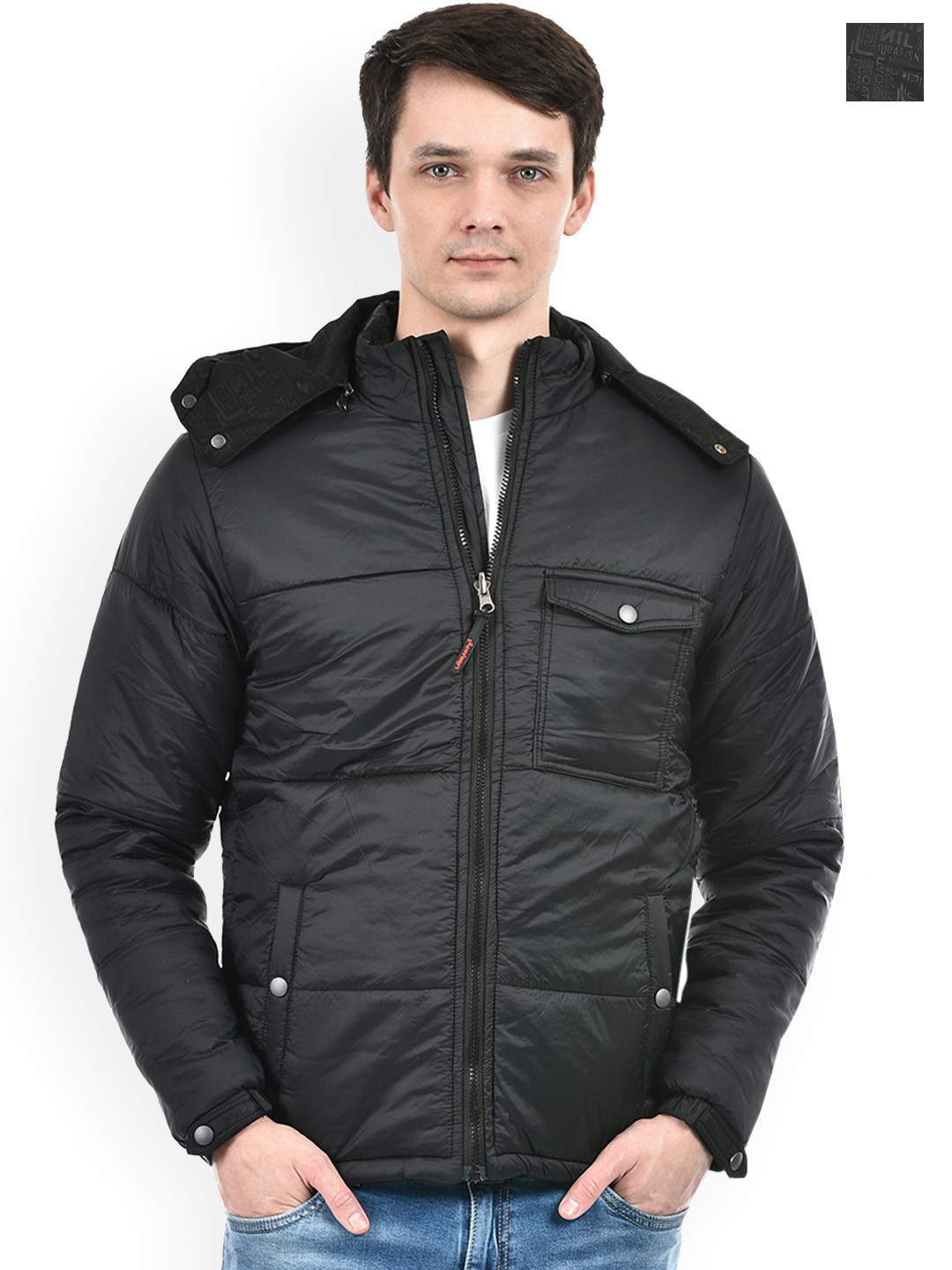 

Lawman pg3 Hooded Reversible Bomber Jacket, Black