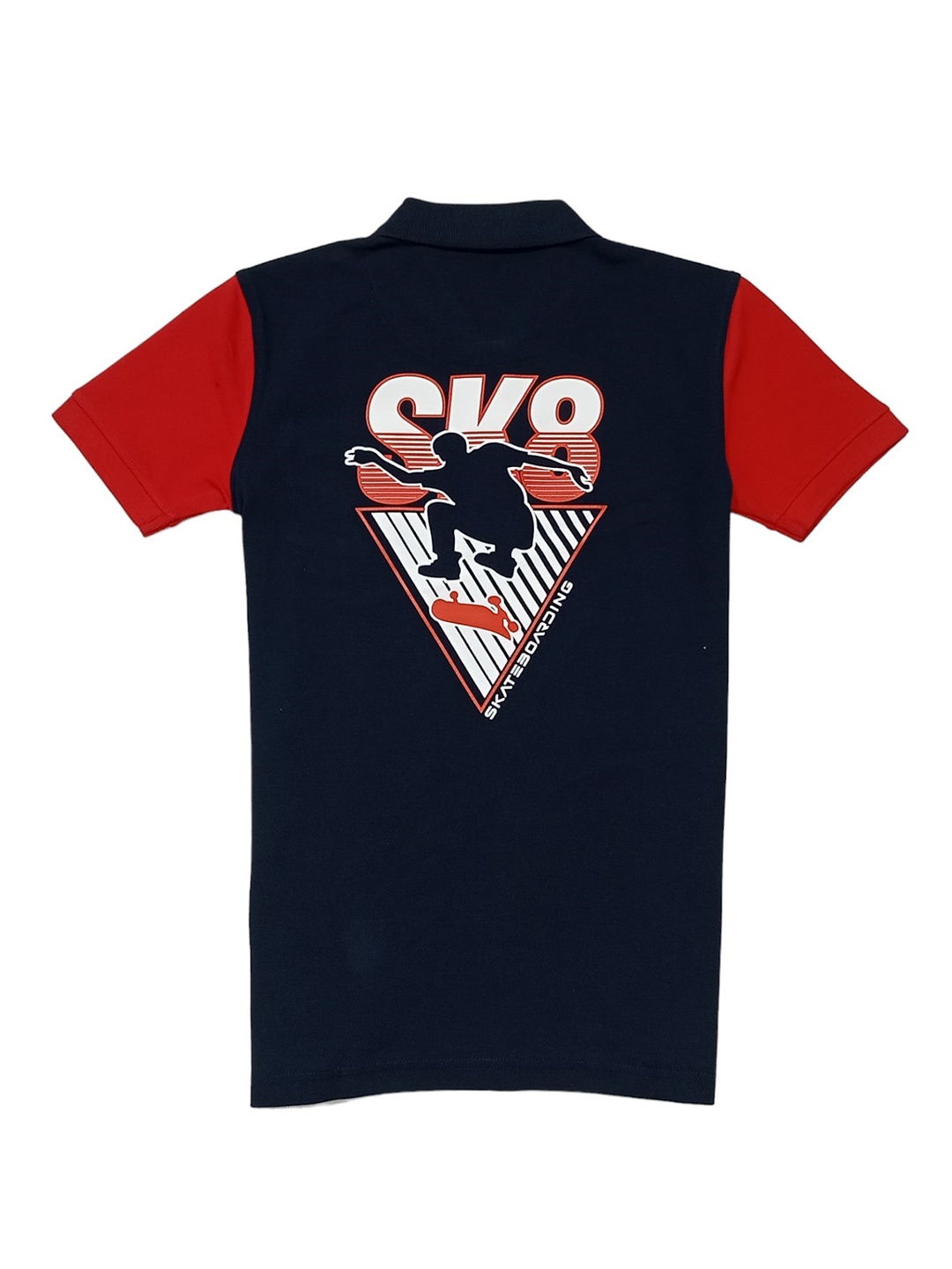 

Gini and Jony Boys Colourblocked Polo Collar Short Sleeves T-shirt, Navy blue