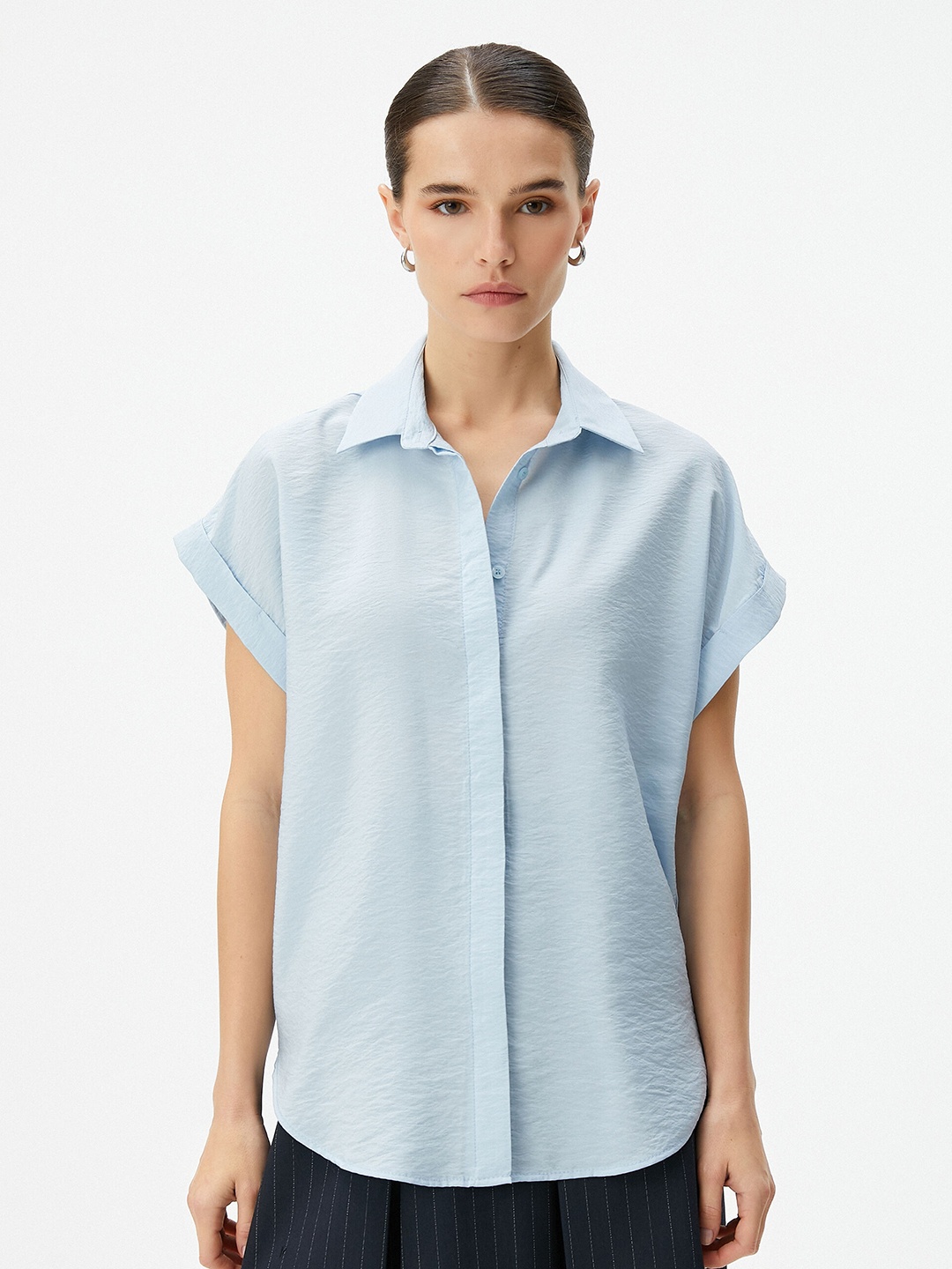 

Koton Self Design Casual Shirt, Blue