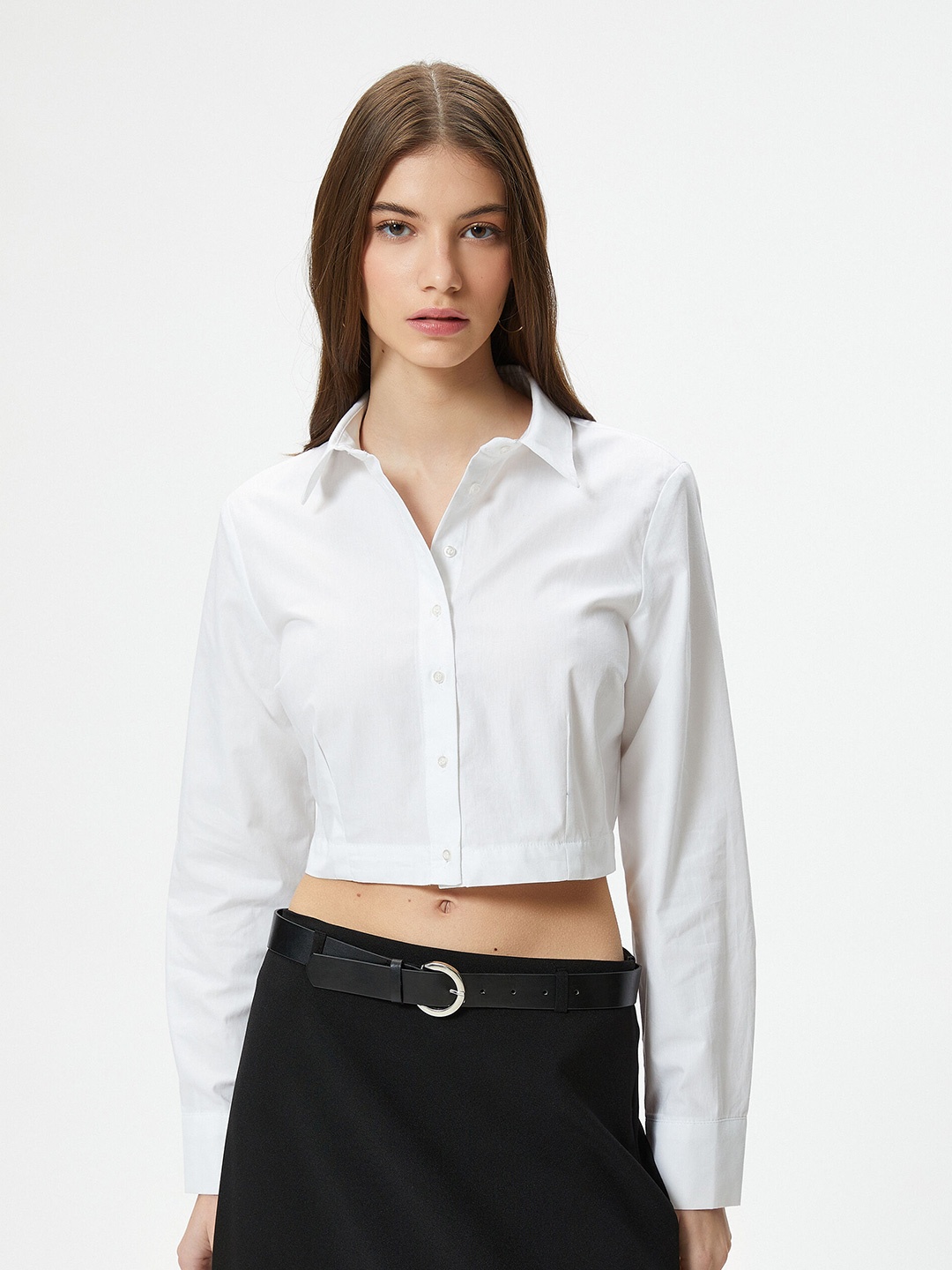 

Koton Spread Collar Pure Cotton Casual Shirt, White