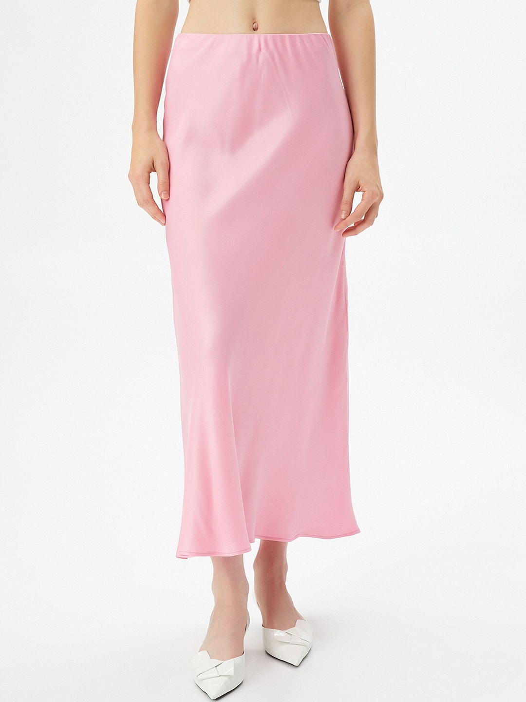 

Koton A-Line Maxi Skirt, Pink