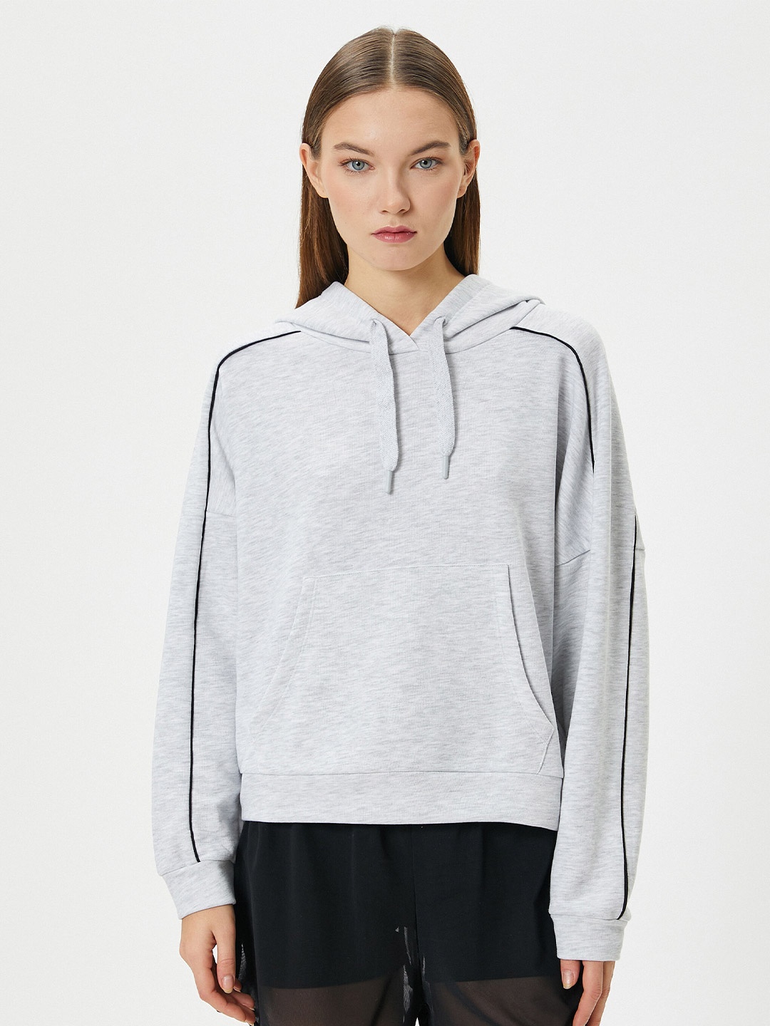 

Koton Hooded Pullover Sweatshirt, Grey