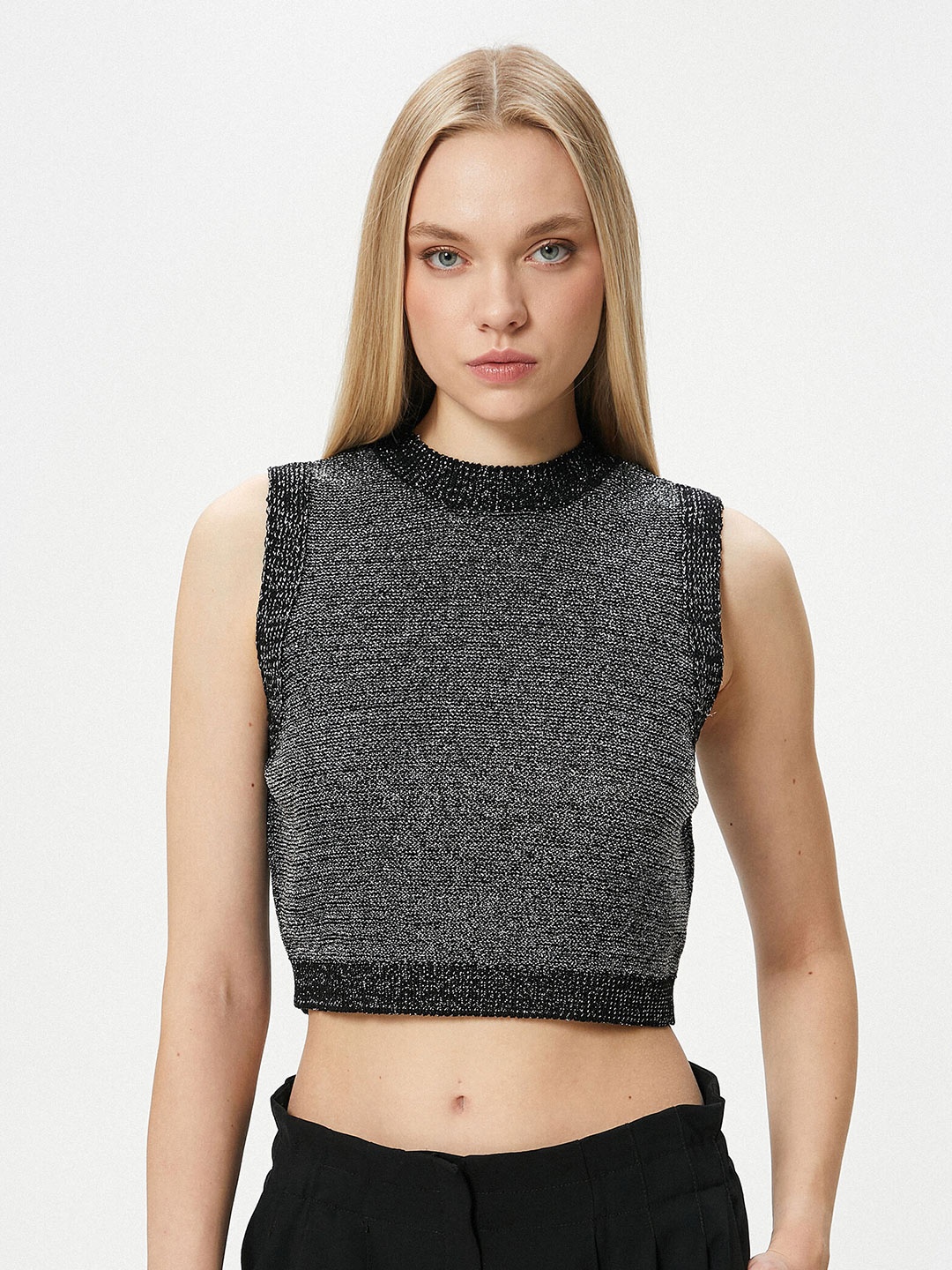 

Koton Abstract Print Top, Grey