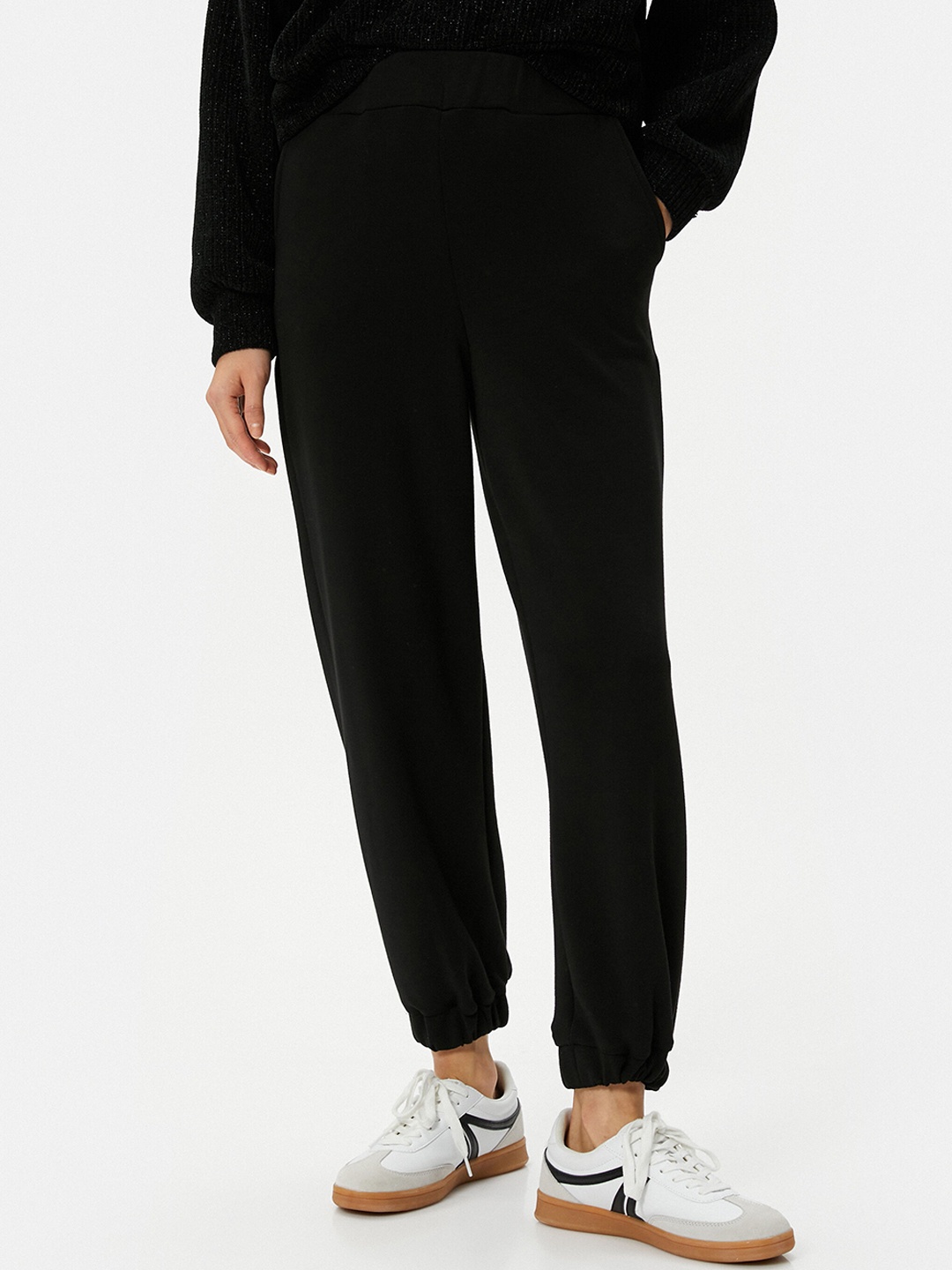 

Koton Women Mid Rise Joggers, Black