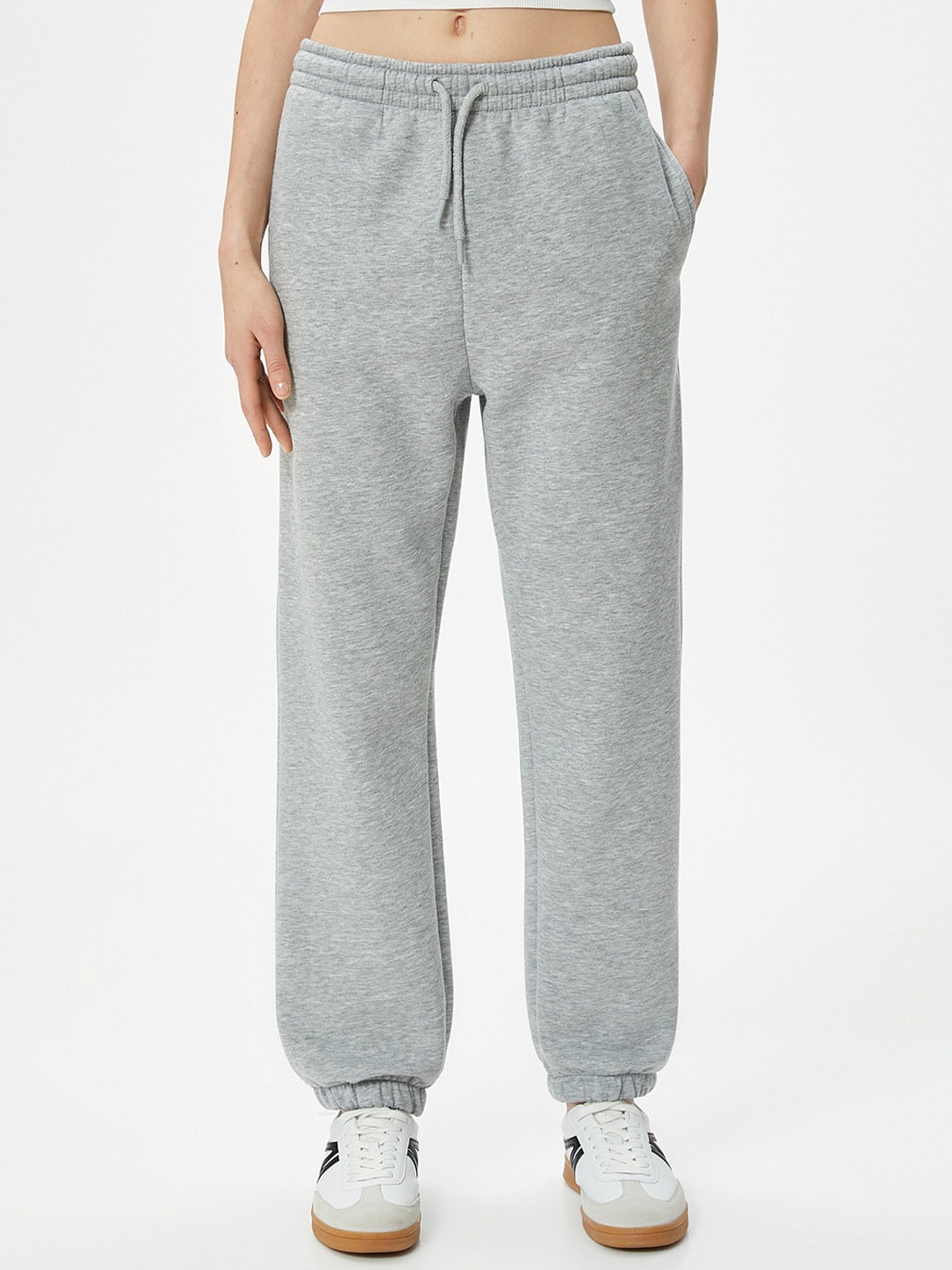 

Koton Women Mid Rise Joggers, Grey