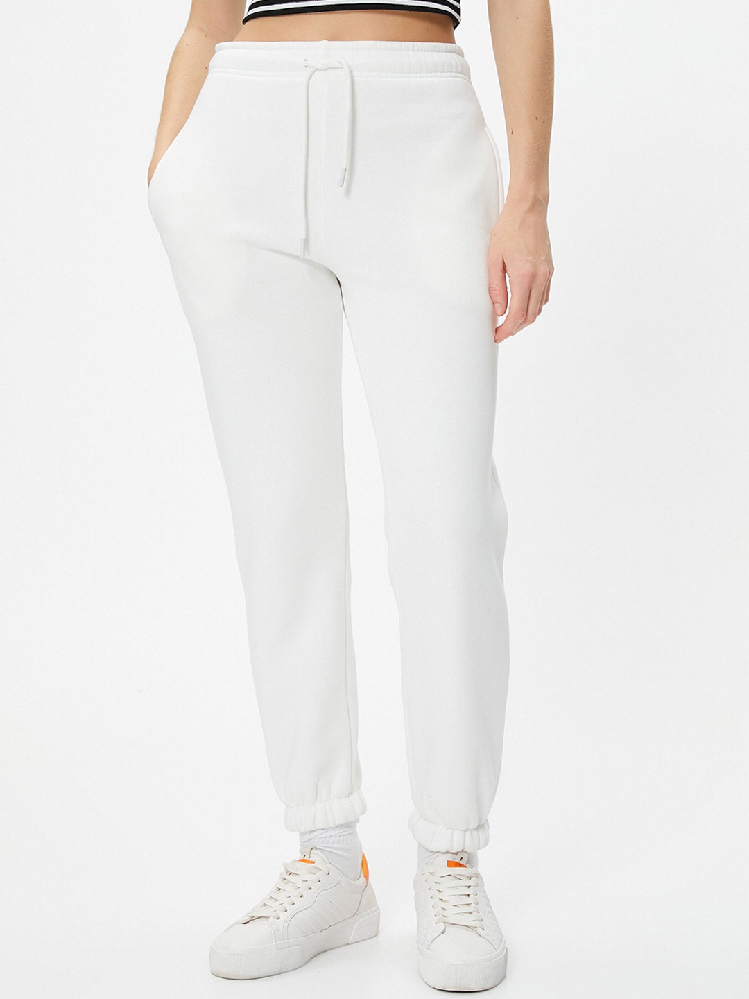 

Koton Women Mid-Rise Joggers, White