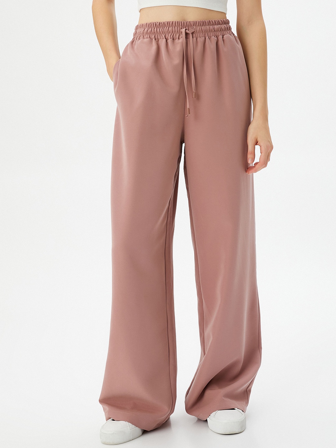

Koton Women Mid Rise Trousers, Rose