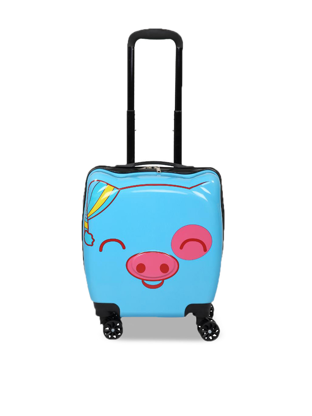 

Polo Class Trendy Kids Printed Hard Sided Cabin Trolley Bag, Blue