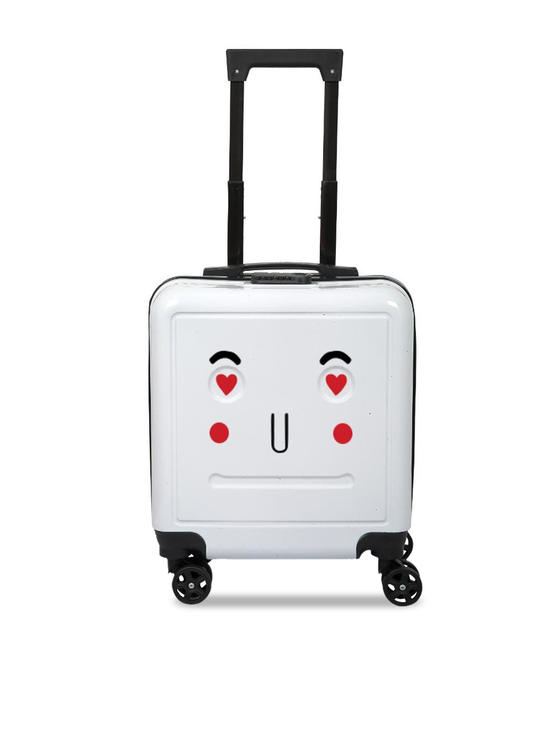 

Polo Class Trendy Cute Kids Hard Sided Cabin Trolley Bag - Up to 50 L, White