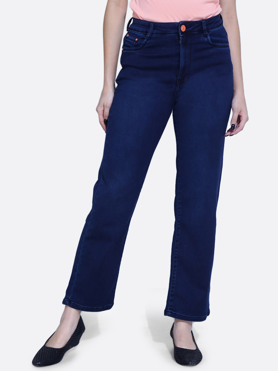 

FCK-3 Women Erik Wide Leg High-Rise Stretchable Jeans, Blue