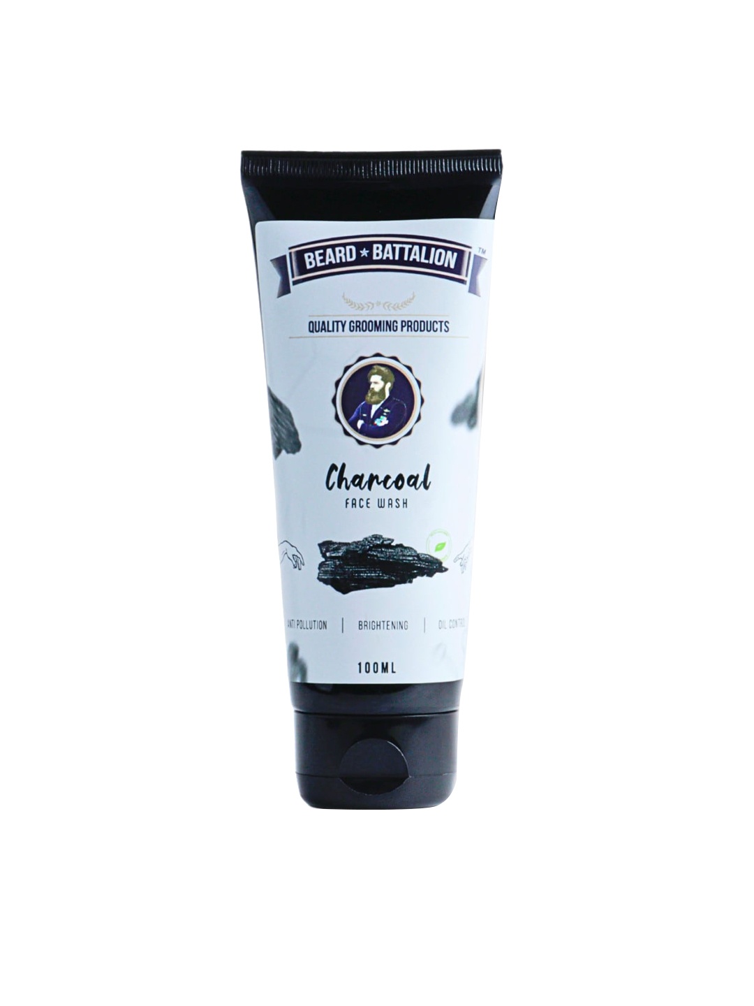 

Beard Battalion Men Active Charcoal Face Wash For Oil Control - 100ml, White