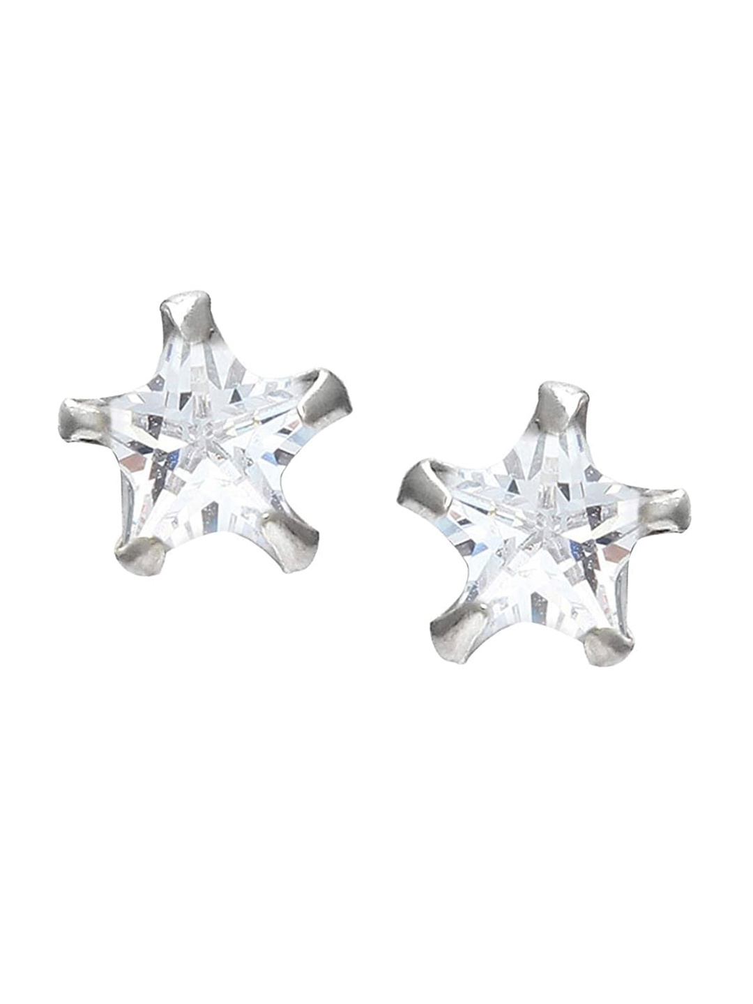 

Abhooshan 925 Sterling Silver Contemporary Studs Earrings