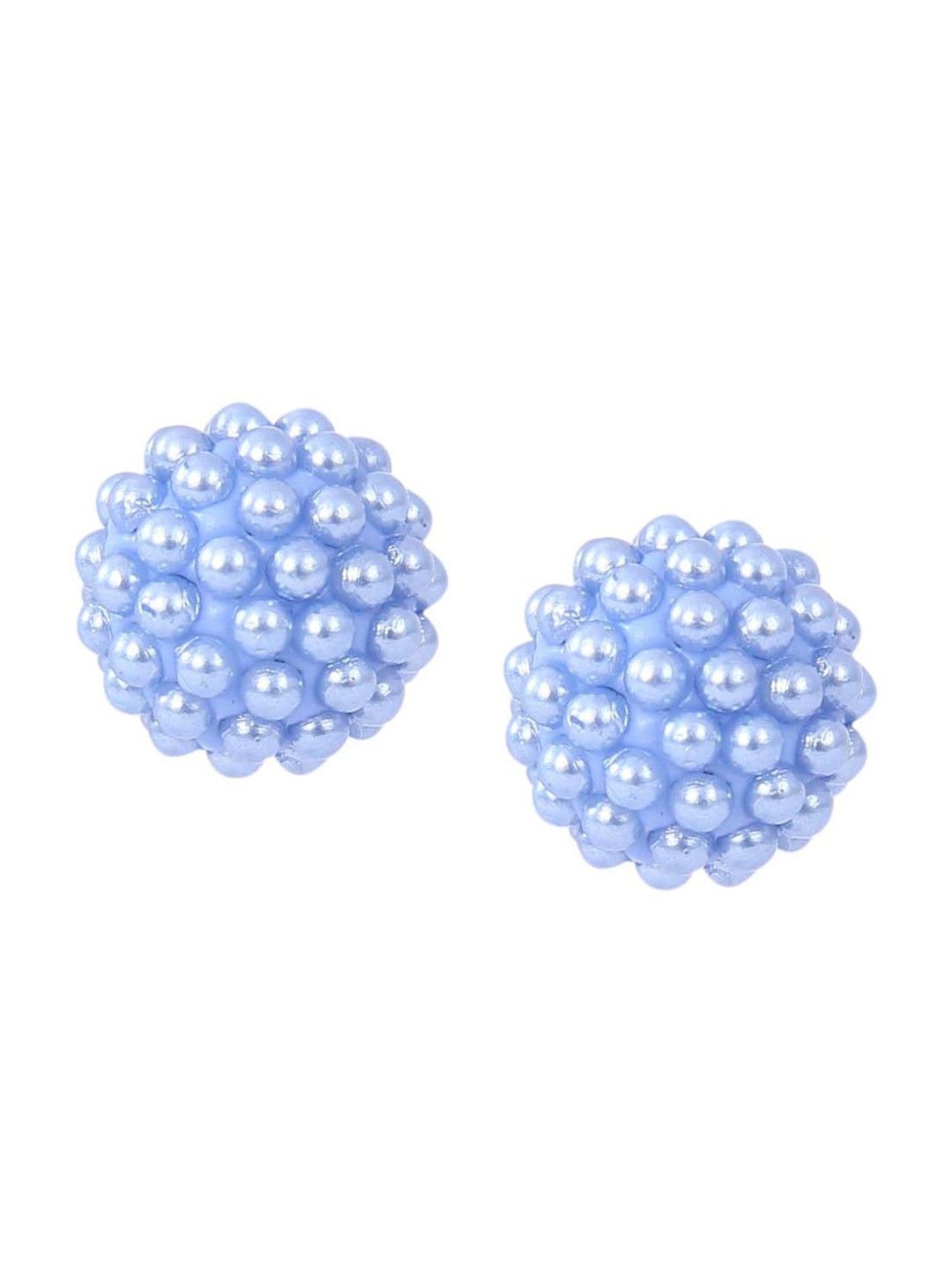 

Abhooshan 92.5 Sterling Silver Beads Beaded Circular Studs Earrings