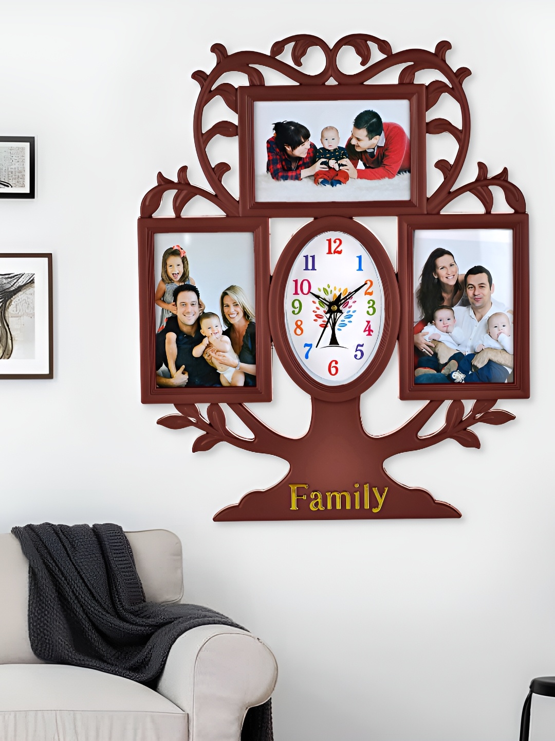 

Attractionz Brown Analogue Contemporary Wall Clock