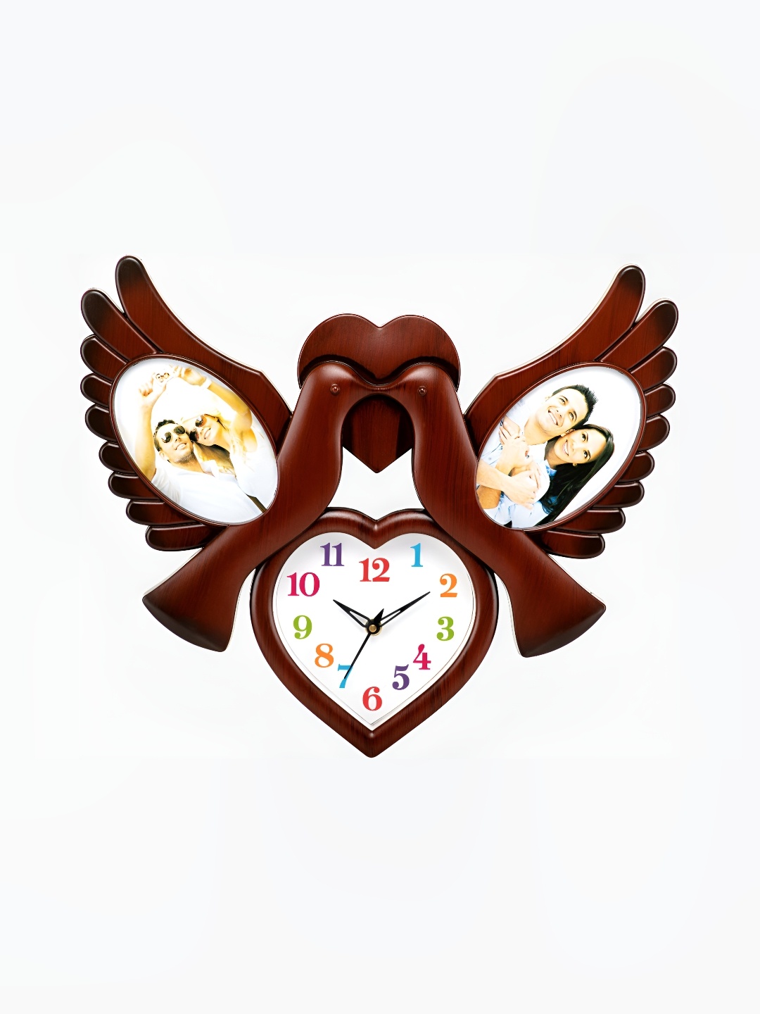 

Attractionz Brown & White Textured Analogue Wall Clock