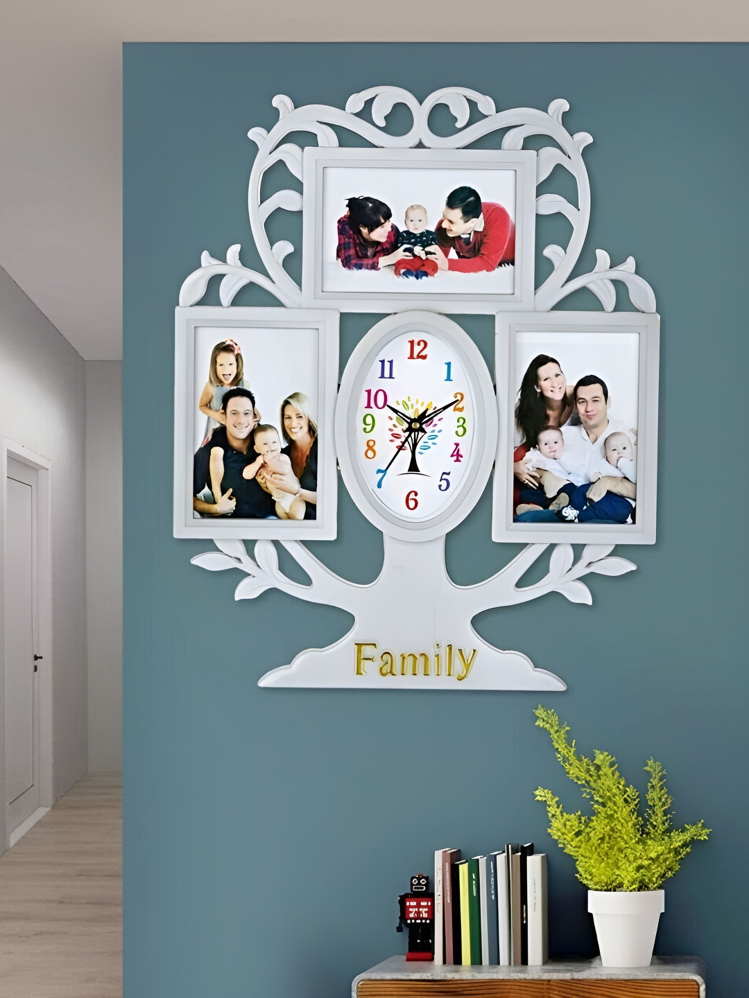 

Attractionz White Oval Analogue Contemporary Wall Clock