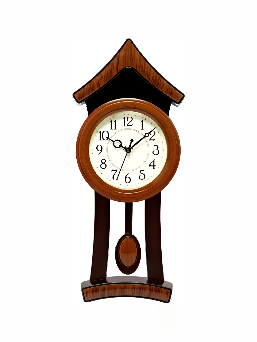 

Attractionz Brown Round Contemporary Analogue Wall Clock