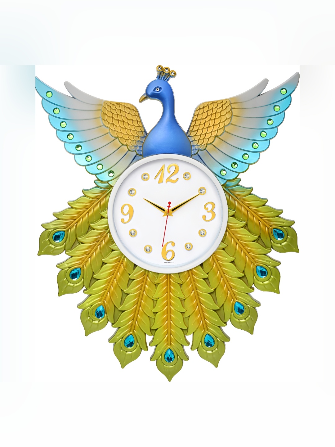 

Attractionz Yellow & Blue Textured Contemporary Wall Clock