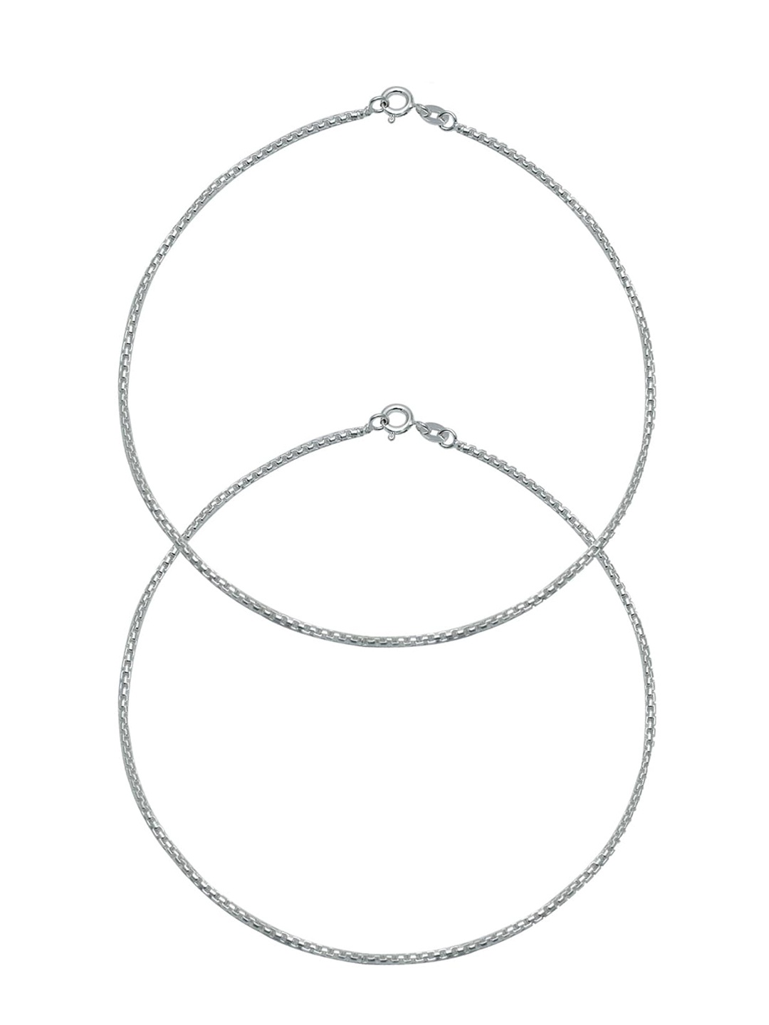 

Abhooshan Set of 2 92.5 Sterling Silver Anklet