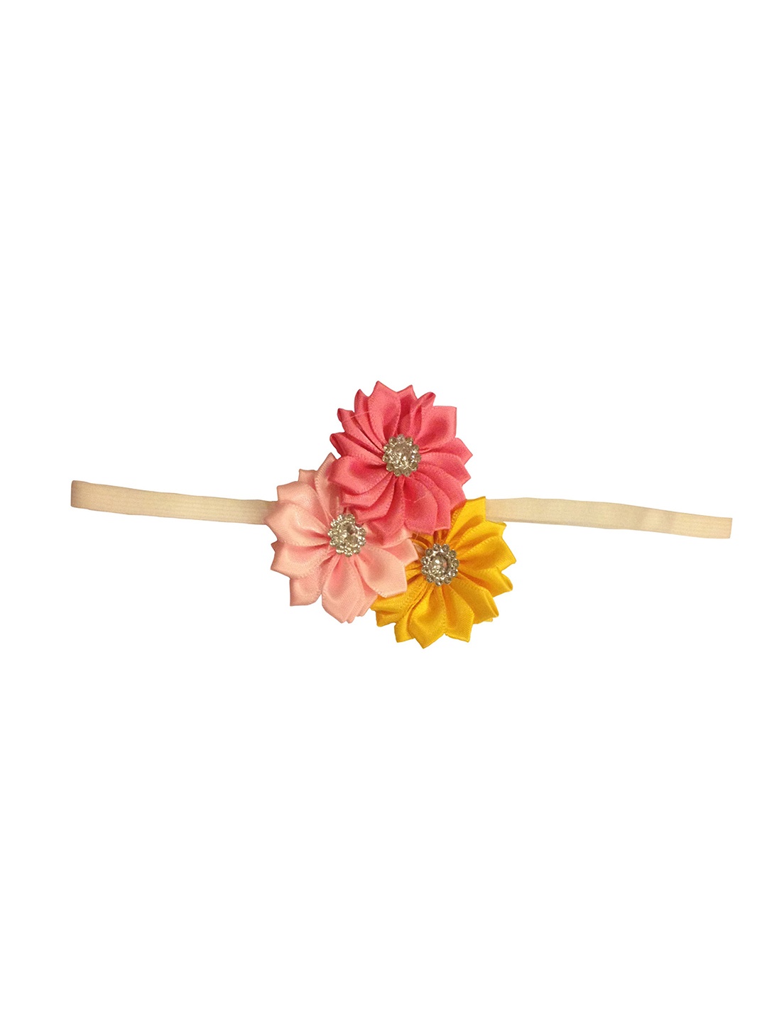 

BAESD Infant Girls Floral Embellished Slim Hairband, Yellow