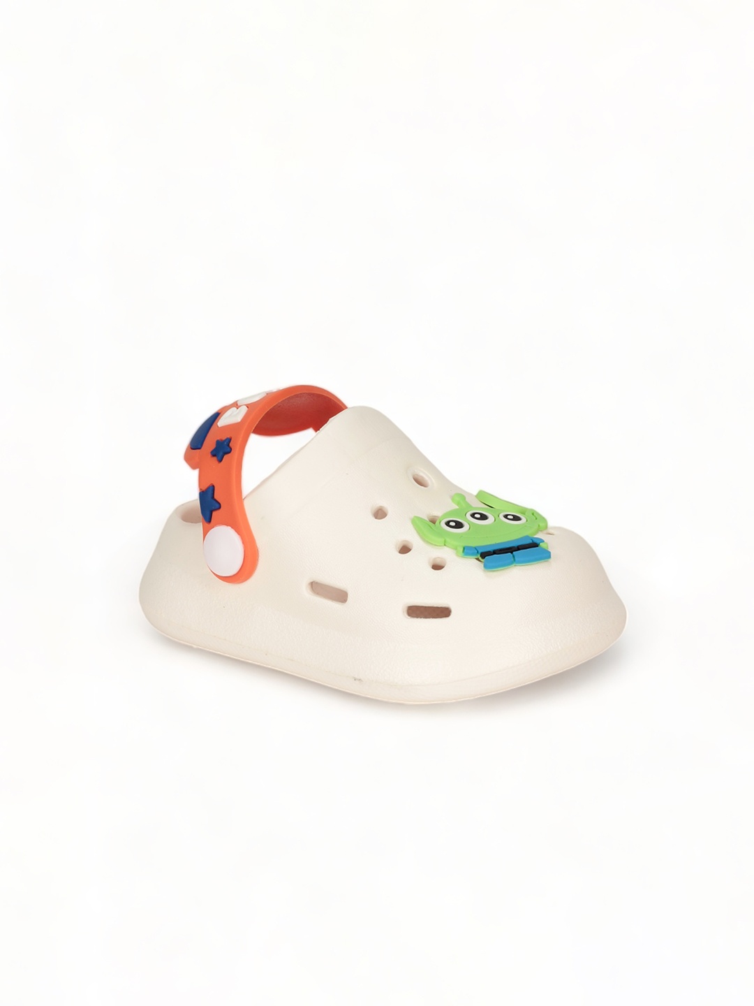 

Lil Lollipop Kids Space Applique Anti-Slip Clogs, Cream