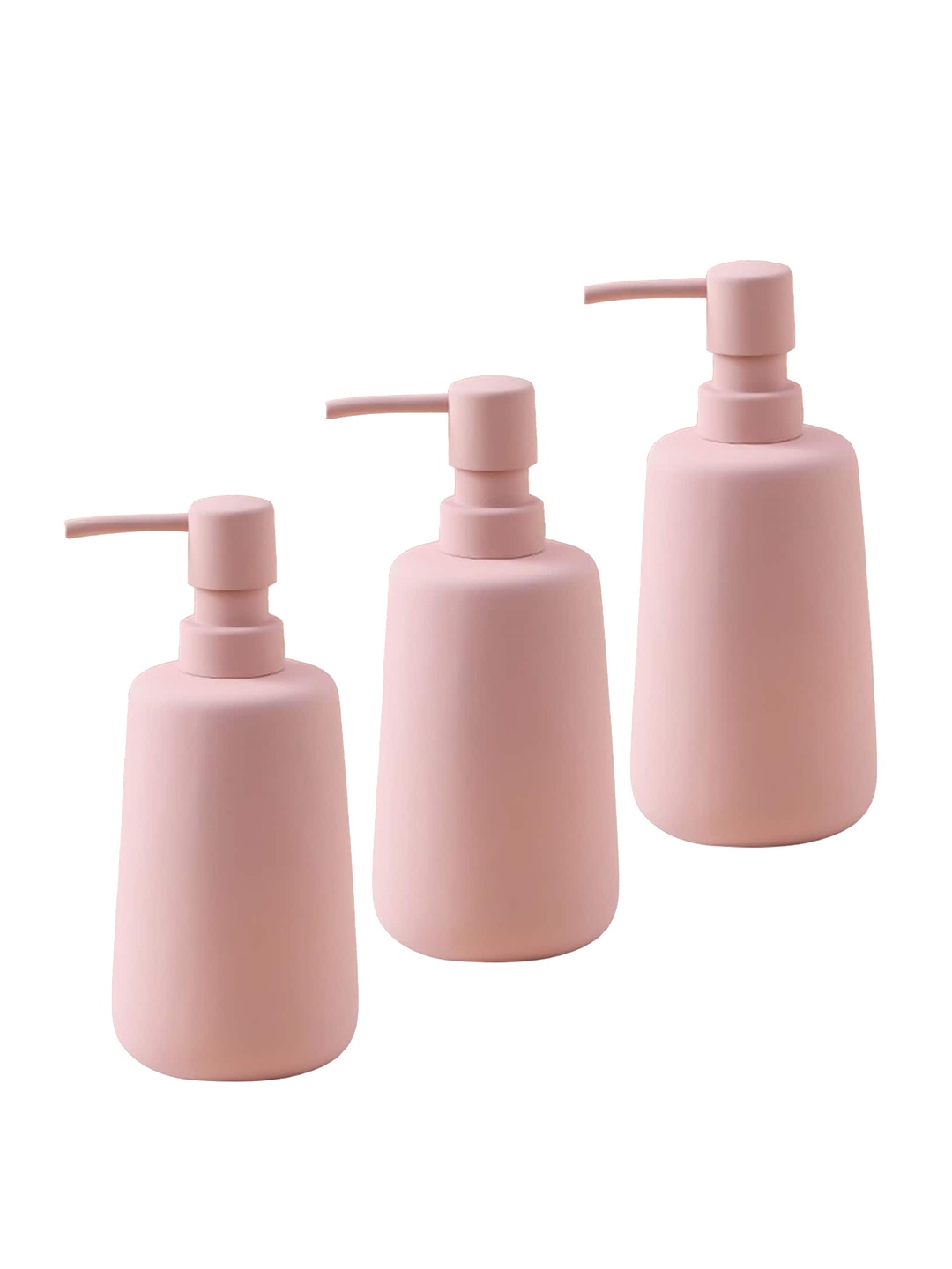 

Ekhasa Pink 3 Pcs Ceramic Soap Dispenser Bathroom Accessories 260ml