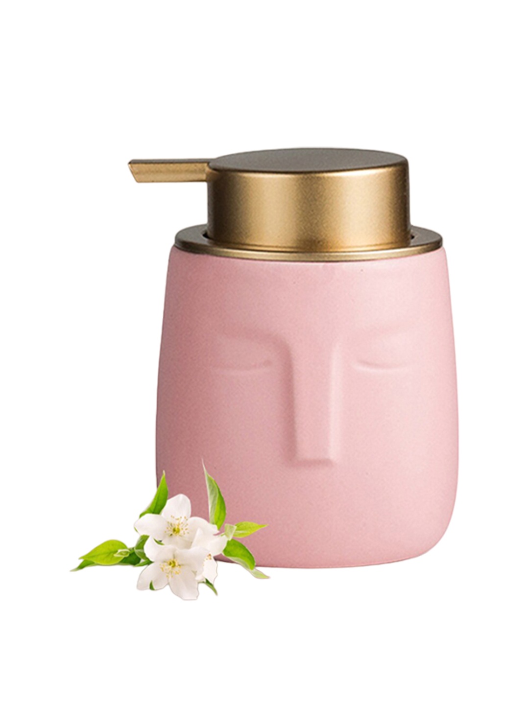 

Ekhasa Pink Ceramic Soap Dispenser Bathroom Accessories 350ml