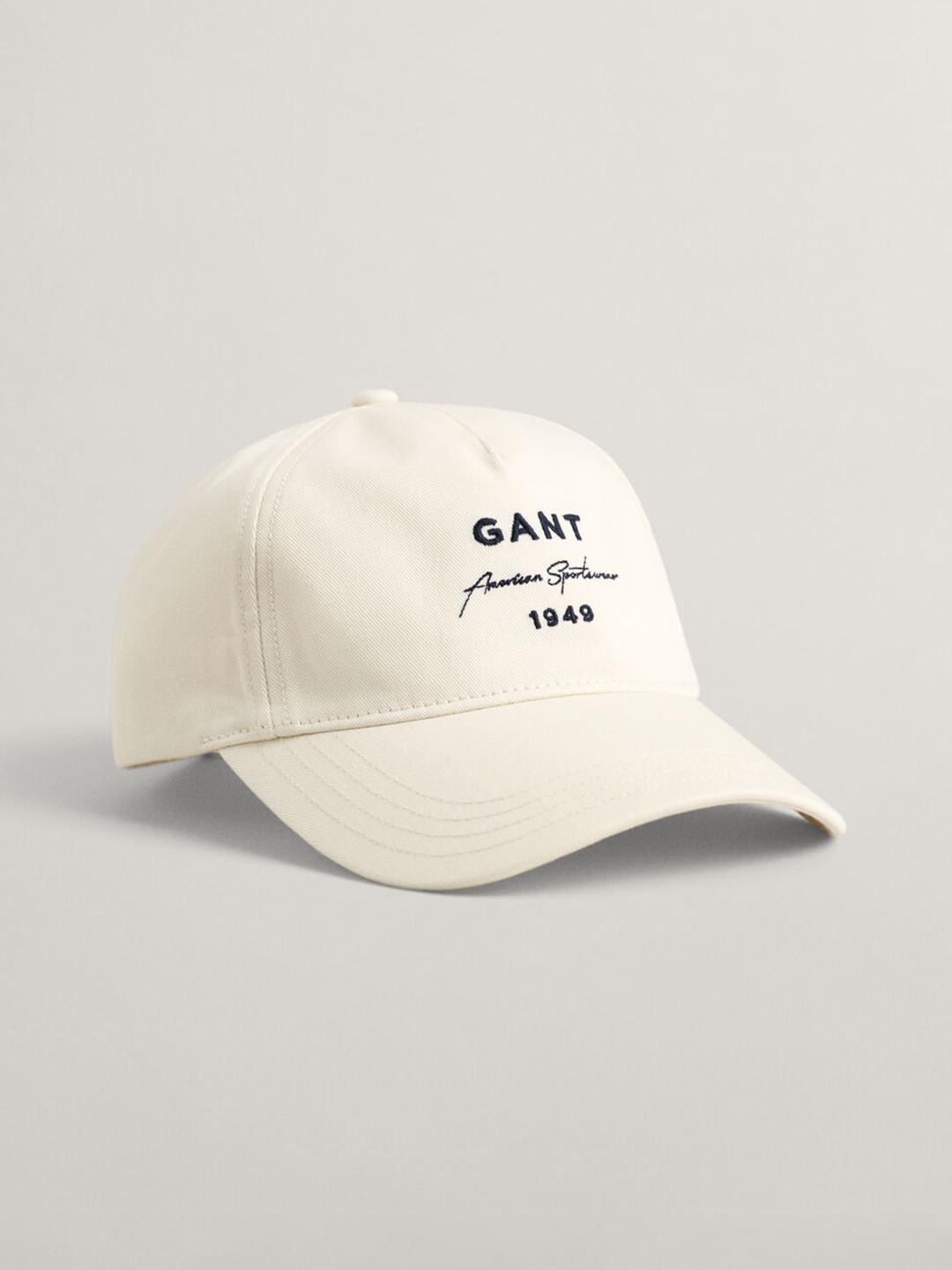 

GANT Men Embroidered Pure Cotton Baseball Cap, Cream