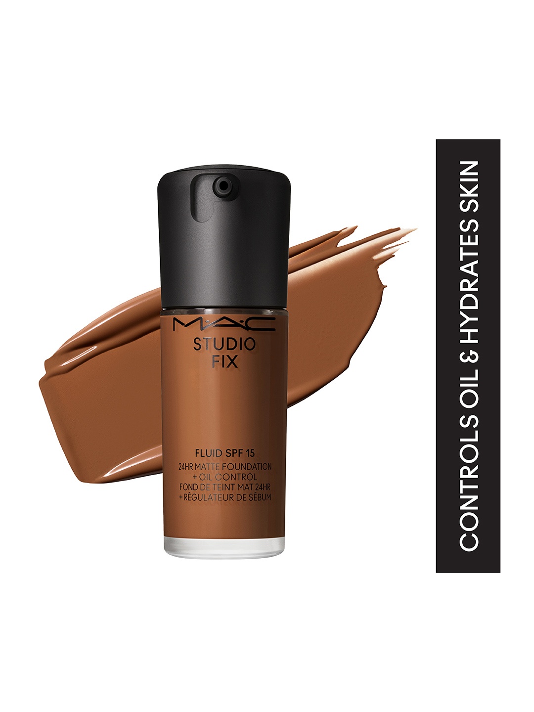 

M.A.C Studio Fix Fluid SPF 15 24Hr + Oil Control Matte Foundation 30ml - Shade NC55, Brown