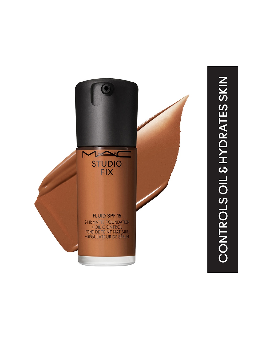 

M.A.C Studio Fix Fluid SPF 15 24Hr + Oil Control Matte Foundation 30ml - Shade NW43, Brown