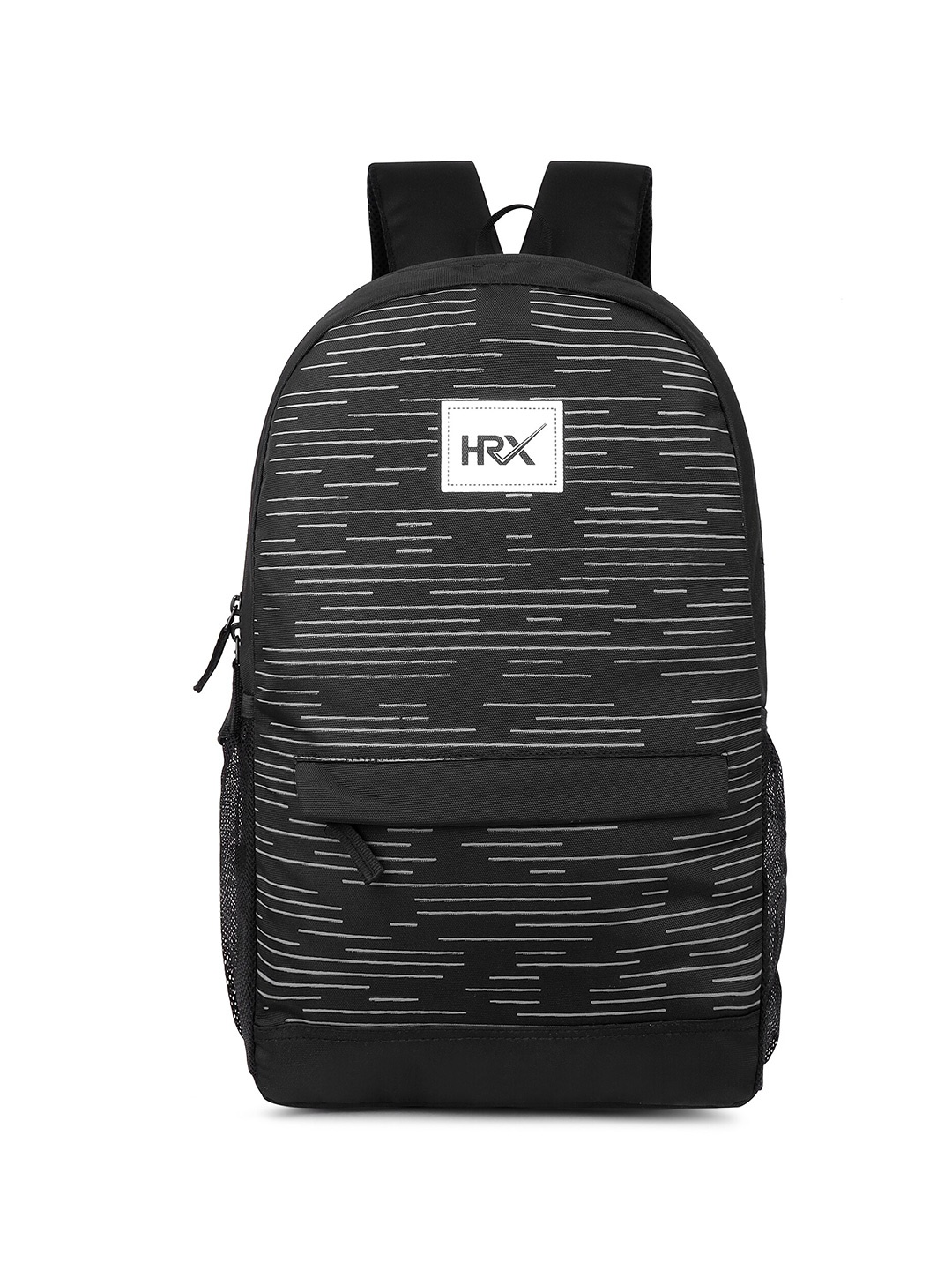 

HRX by Hrithik Roshan Lifestyle-02 Unisex Striped 15 Inch Laptop Backpack with Shoe Pocket, Black