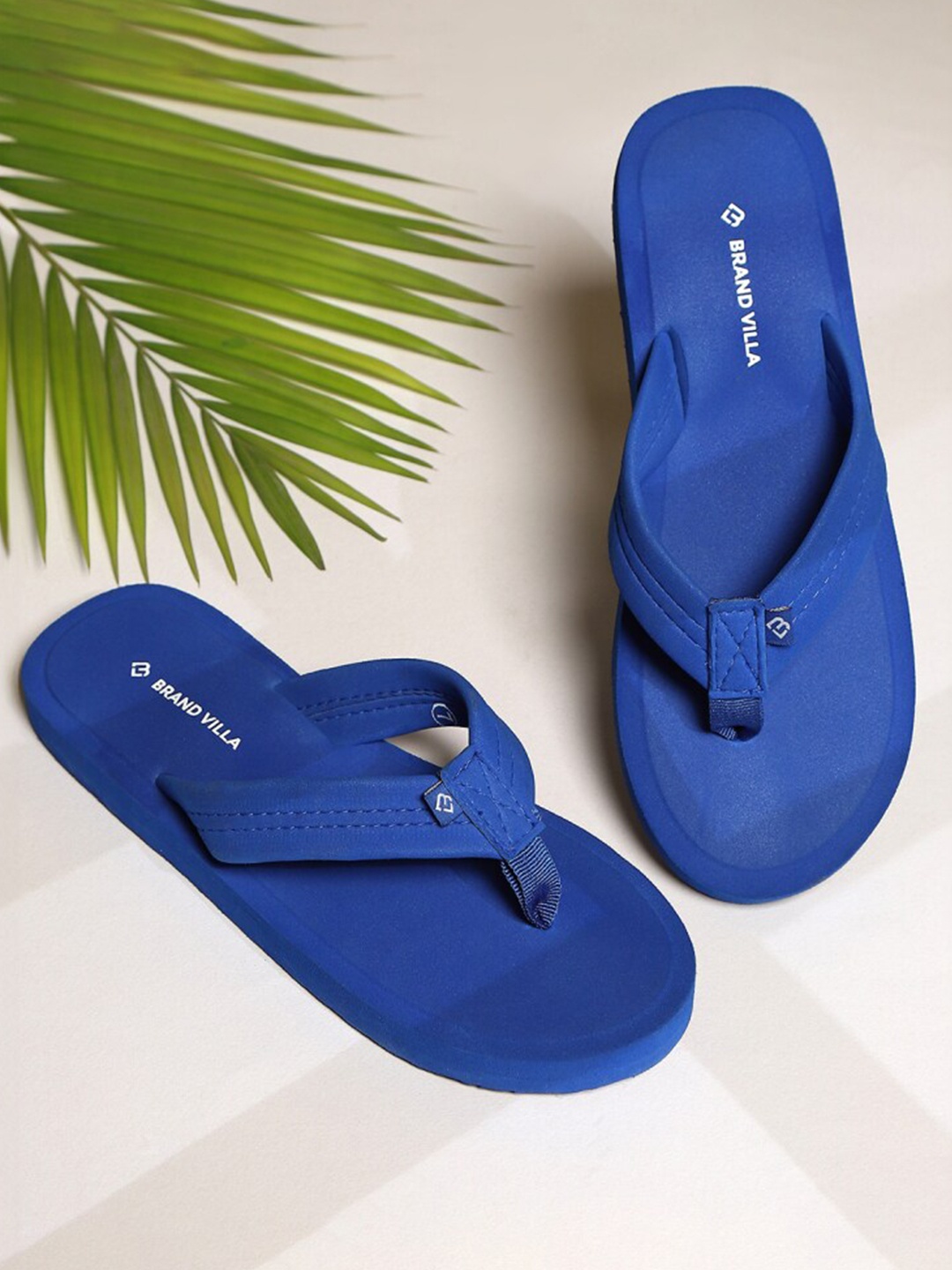 

BRAND VILLA Women Lightweight Thong Flip-Flops, Blue