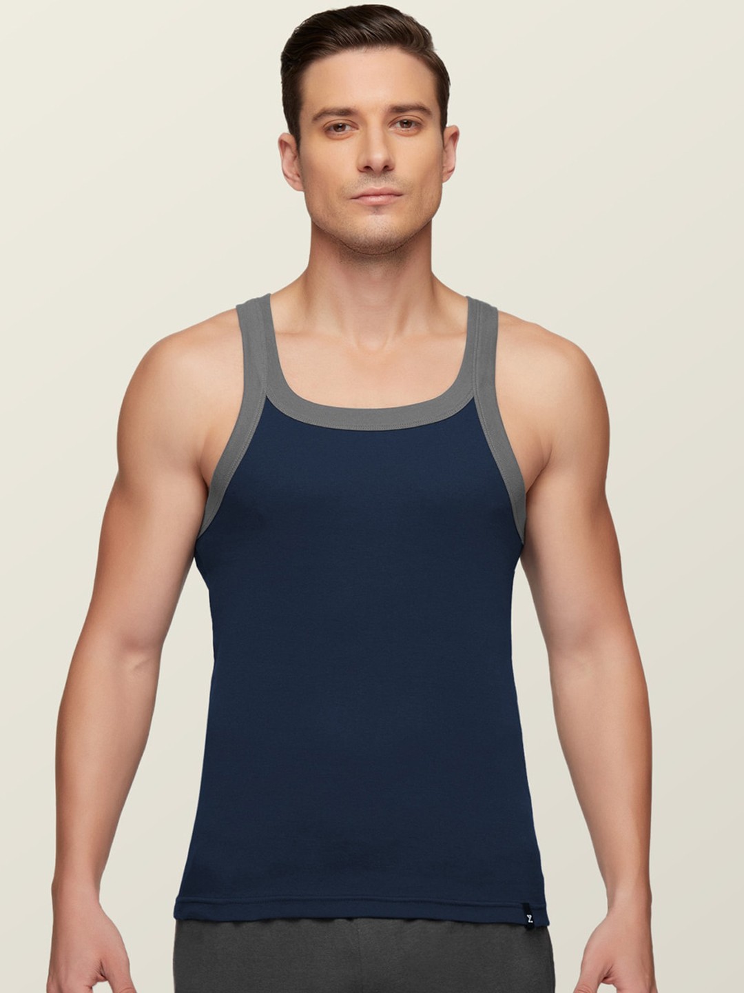 

XYXX Square Neck Combed Cotton Innerwear Vests XYGVEST01, Blue