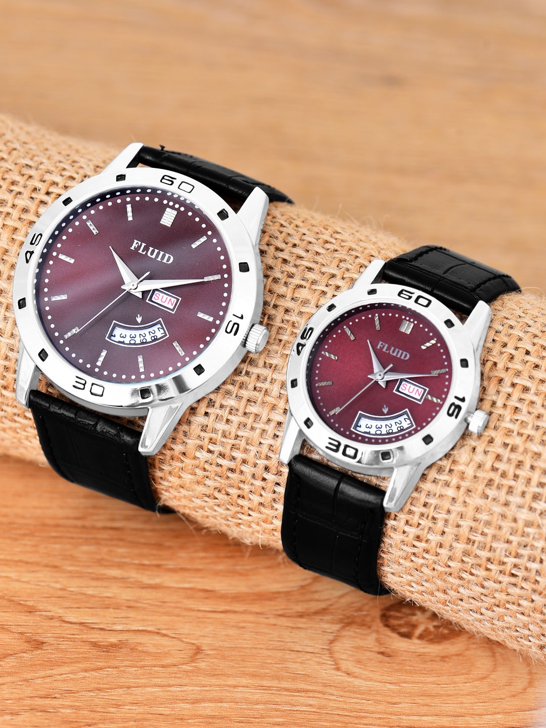 

FLUID Couple Watch Gift Set FLPair-774PR-RD01, Red